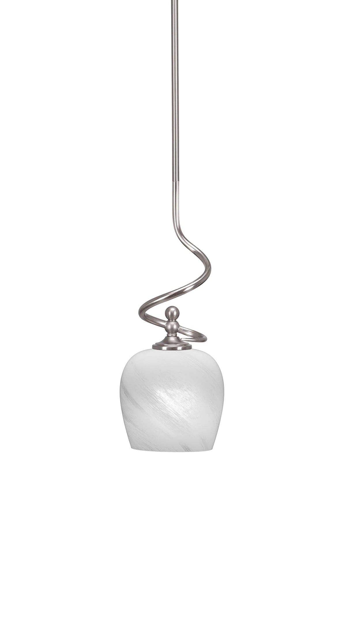 Capri 1 Light Mini Pendant in Brushed Nickel (901-BN-4811)