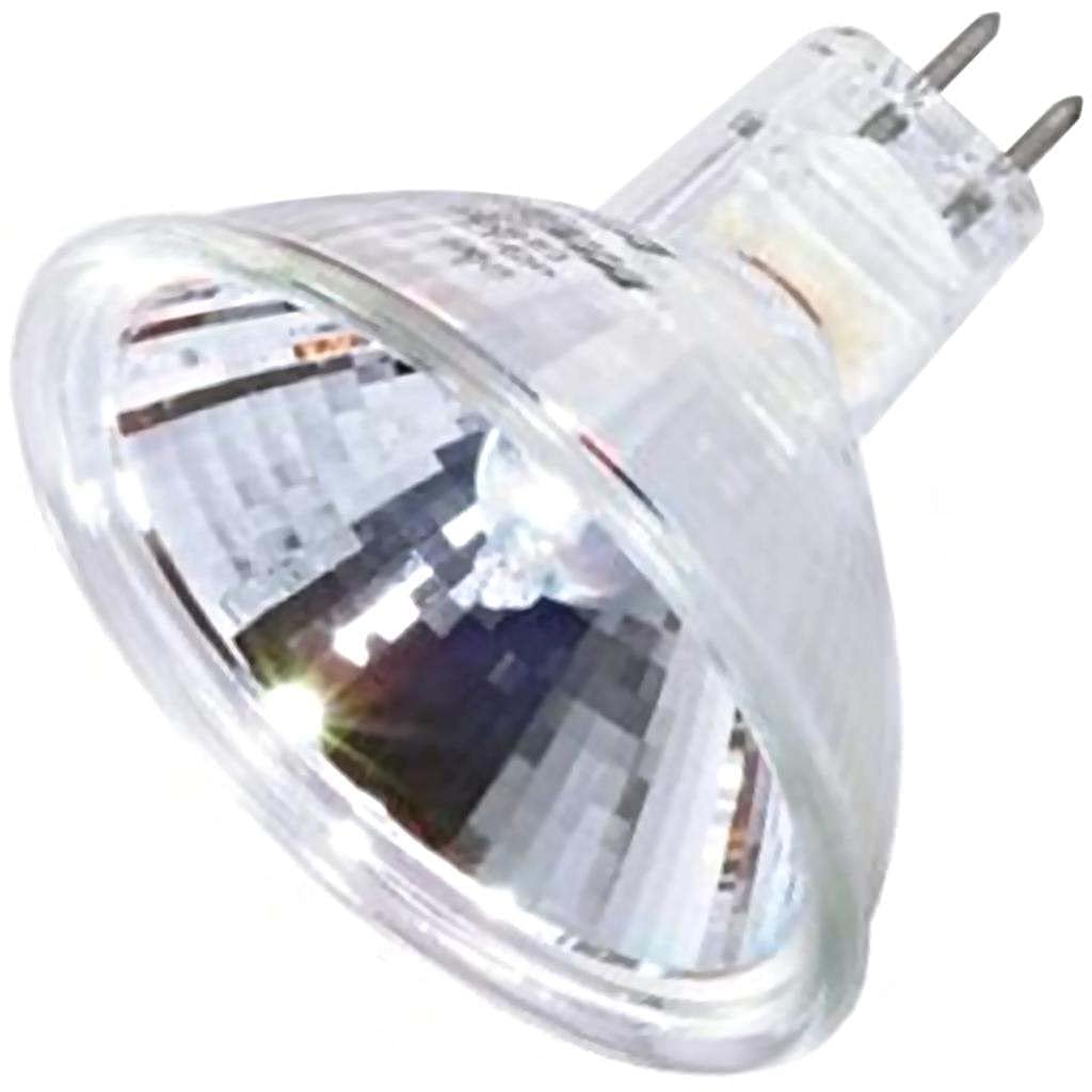 Satco S1967 20 Watt MR16 Halogen GX5.3 Base 12 Volt Clear NSP 9 Beam Pattern No Harmful Ultraviolet Rays Light Bulb, With Lens, 
