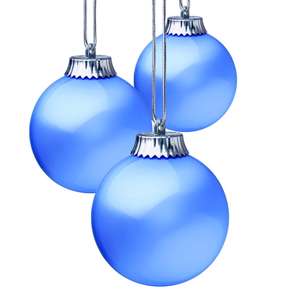 Xodus Innovations WP510-3 Outdoor LED Ornament, Battery Powered Pulsing Globe Sphere Lights with Dusk Sensor (Pack of 3) (Blue)
