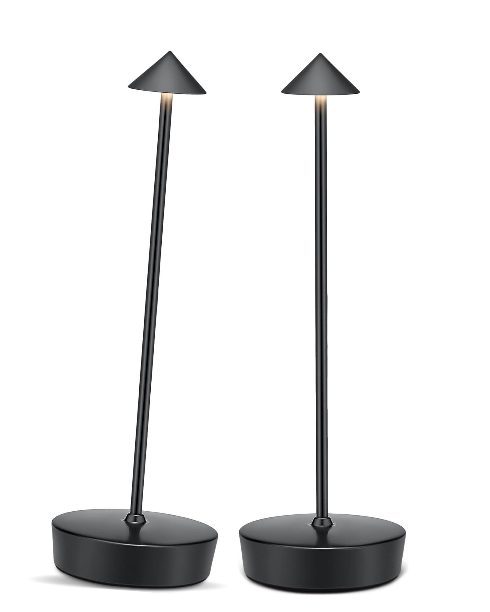 Xminkdza Cordless Led Table Desk Lamp 2 Pack, 7000Mah Battery Outdoor Table Light Waterproof For Restaurant Patio Camping Home D