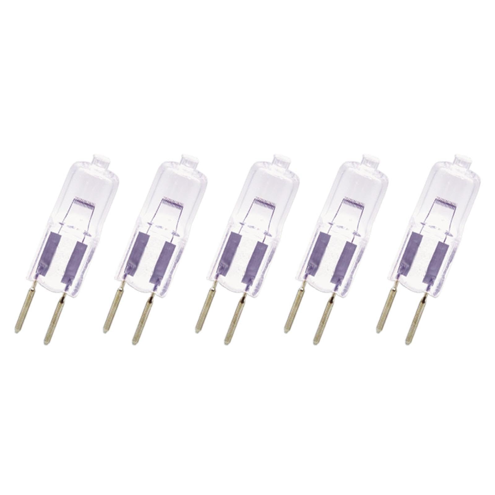 WOLTHID G6.35 Halogen Bulbs 24 Volt 50 Watts GY6.35 24V 10W 20W 35W 75W 100W 150W T4 Halogen Light Bulb with Glass 2-Pin 2700K W