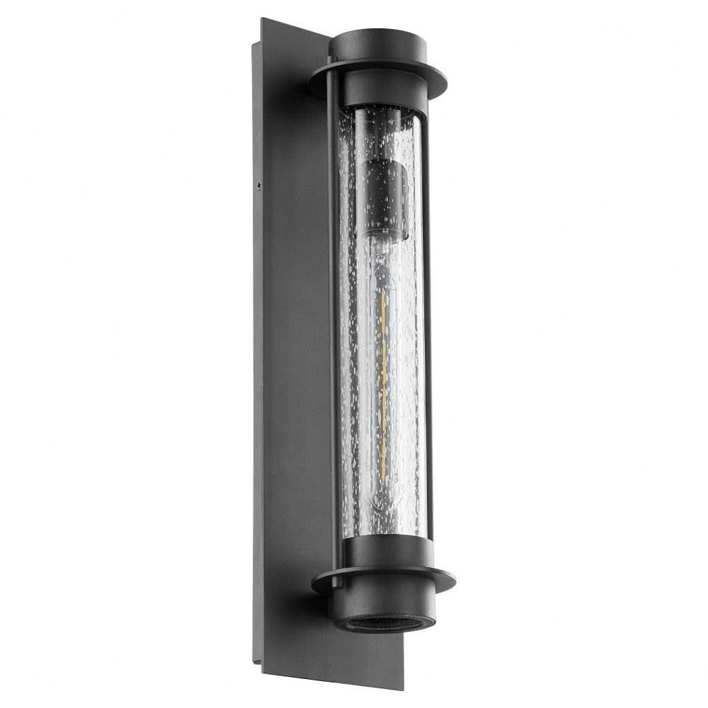 Quorum International Black Outdoor Lantern, Transitional One Light From Roope Collection