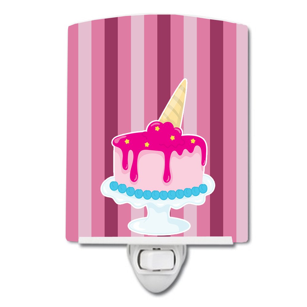 Carolines Treasures BB9061CNL Ice Cream Cone Cake Ceramic Night Light Compact, UL-Certified, Ideal for Bedroom, Bathroom, Nurse