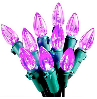 Halloween Light Set, Purple LED, 70-Ct.