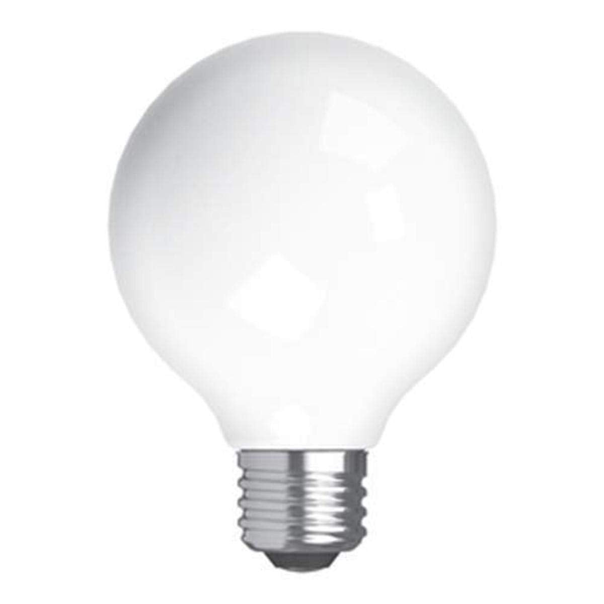 Ge 24954 4.5W Led G25 Bulb (2 Pack) - White Glass Light Bulbs For Home Lighting