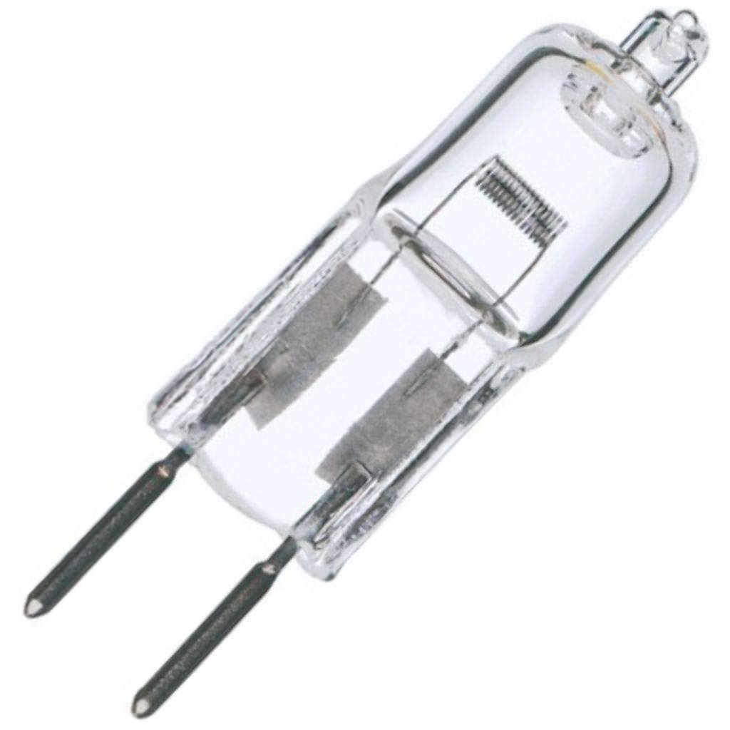 Satco S3121 50 Watt 900 Lumens T4 Halogen Gy6.35 Base 12 Volt Clear Light Bulb, Dimmable, 1 Count (Pack Of 1)