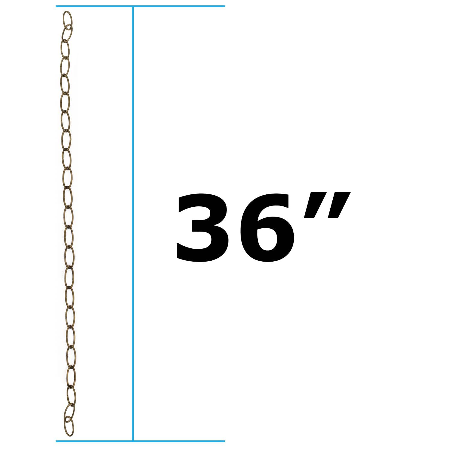 Blue Donuts 36&quot; Chain Extension - Strong Hold Powder Coated Bronze, Standard Size