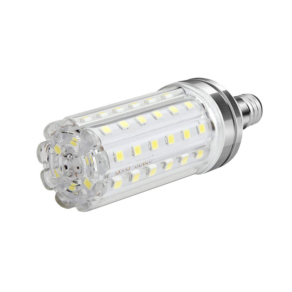 Hullovota E12 LED Bulbs 15W (150W Equivalent) Daylight White 6000K, 1500Lm, Non-Dimmable, 4-Pack Candelabra Light