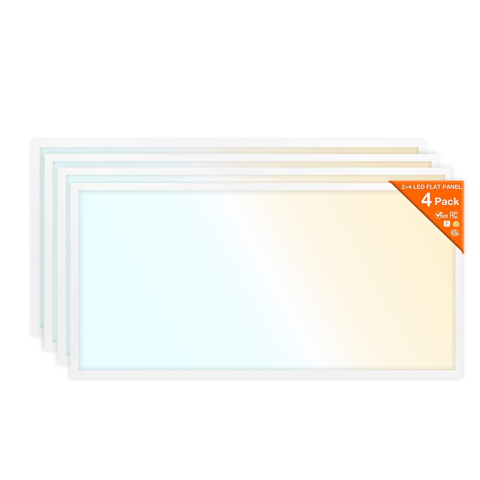 LEDVANCE 2x4 Dual Selectable Backlit Panel, LED Panel Lights 30W / 35W / 45W, 3 CCT Select 3500K / 4000K/ 5000K, 3300/3850/5000 