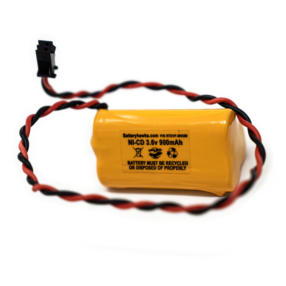 Battery Hawk ELB B001 NiCad 3.6V 900mAh Emergency Light Exit Sign Battery