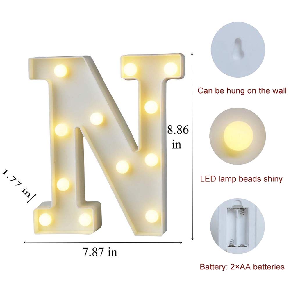 MUMUXI Marquee Light Up Letters | Large Light Up Numbers | Battery Powered and Bright with Every Letter of The Alphabet | for We