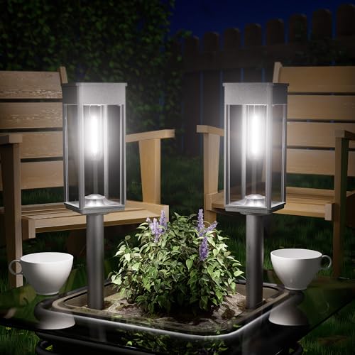 Bitpott Bright Solar Pathway Lights Outdoor Waterproof Ip65  8 Pack Auto On/Off Solar Outdoor Lights For Path  Yard  Landscape  Lawn  Patio  Walkway  Driveway  Garden Decor Lighting Solar Powered