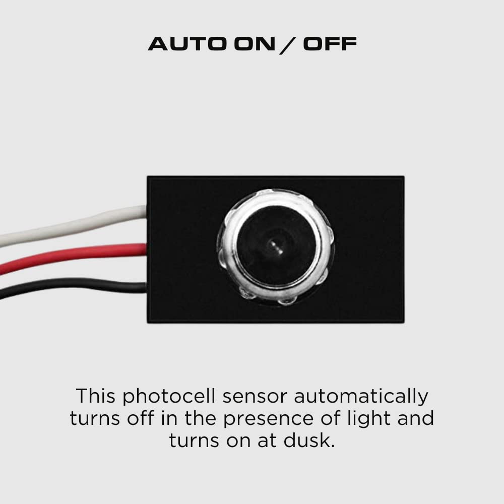 Four-Bros Lighting 120V Dusk to Dawn Photocell Light Sensor Switch, Auto On/Off, Clear, Pack of 10