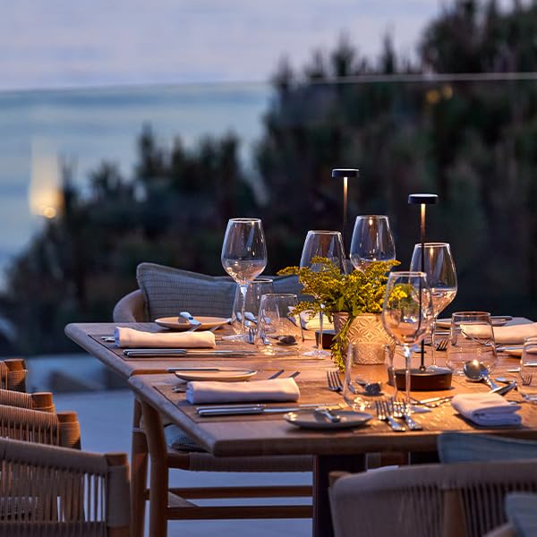 Sikevht Cordless Led Table Lamp - Rechargeable, Dimmable, Metal, Portable For Indoor/Outdoor Use