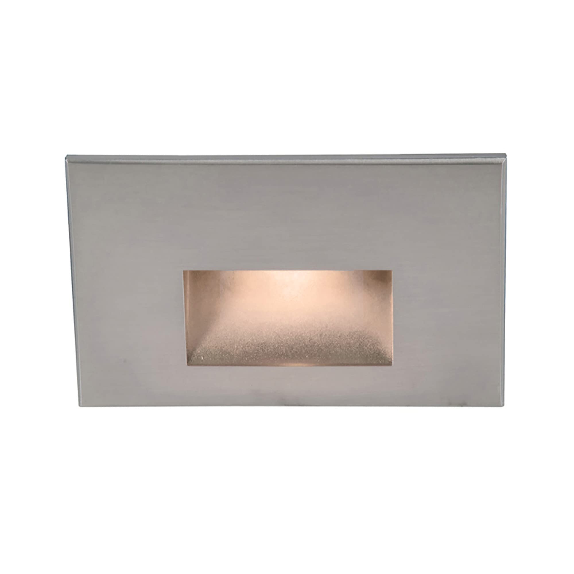 WAC Landscape Lighting, LEDme 120V LED Horizontal Indoor and Outdoor Step and Wall Light 2700K Built-in LED in Stainless Steel