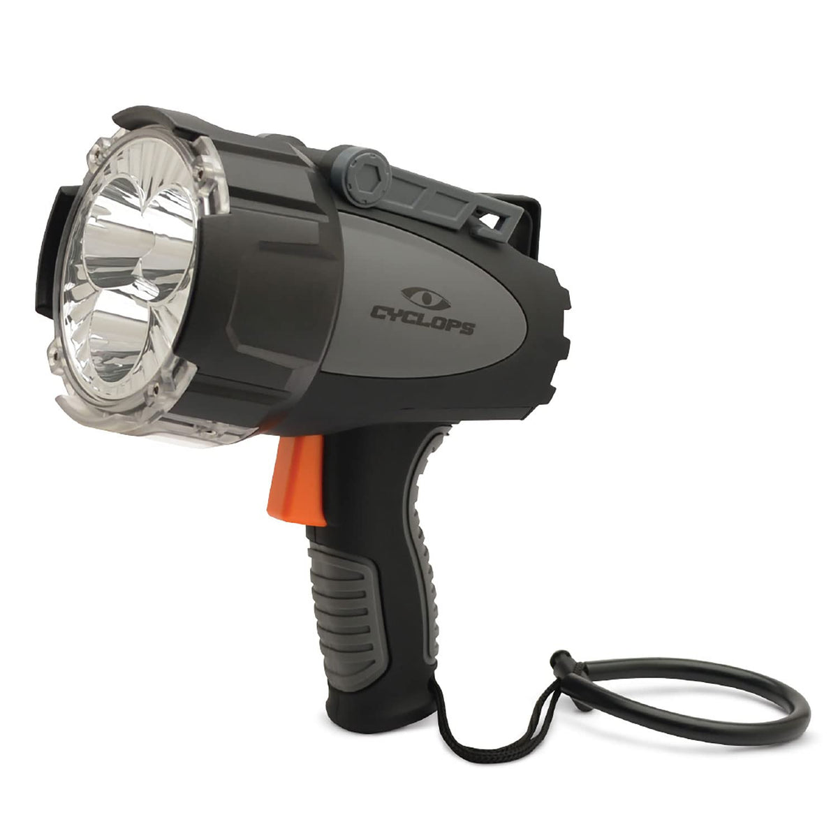 Cyclops Rechargeable 6000 Lumen Portable Handheld Revo Spotlight Flashlight With Car Charger/Adapter