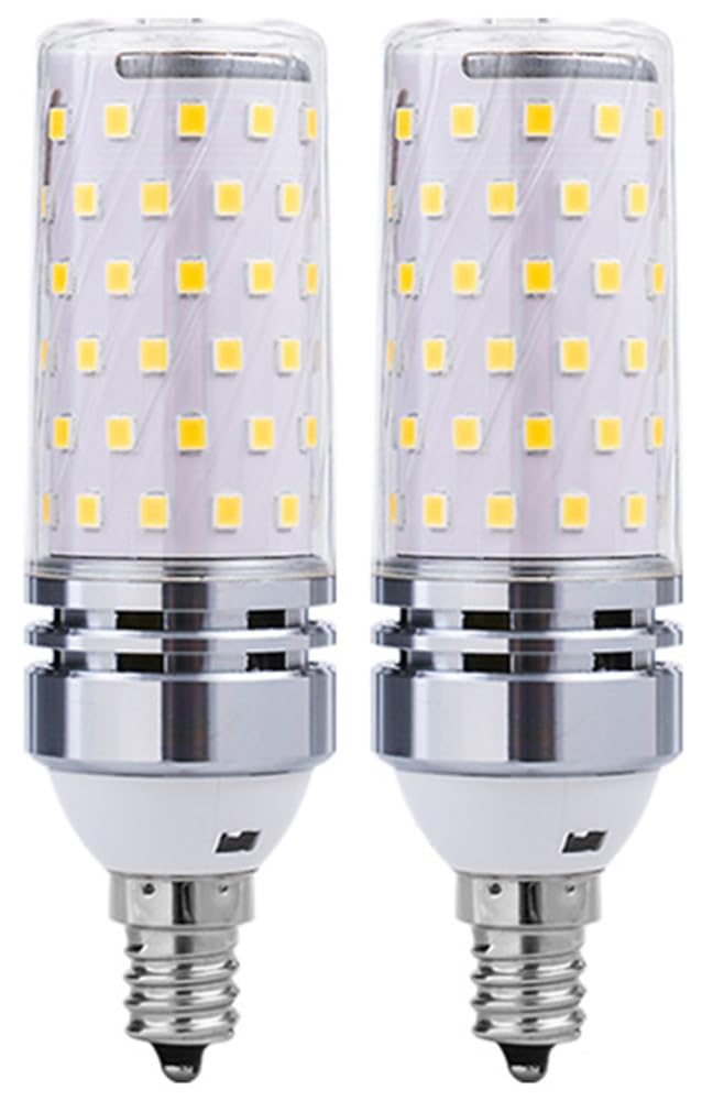Beriteluce 2Pack 16W Led Corn Light Bulb, Mini Corn Bulb, 150 Watt Equivalent, Daylight White 4000K, 1600Lm E12 Base, For Garage