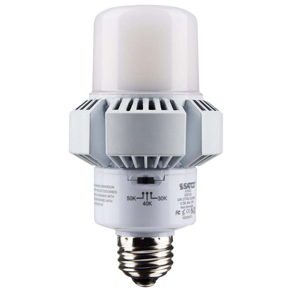 Satco S13161, 25 Watt, Medium base, Type B, 100-277 Volt, ColorQuick Technology, LED bulb