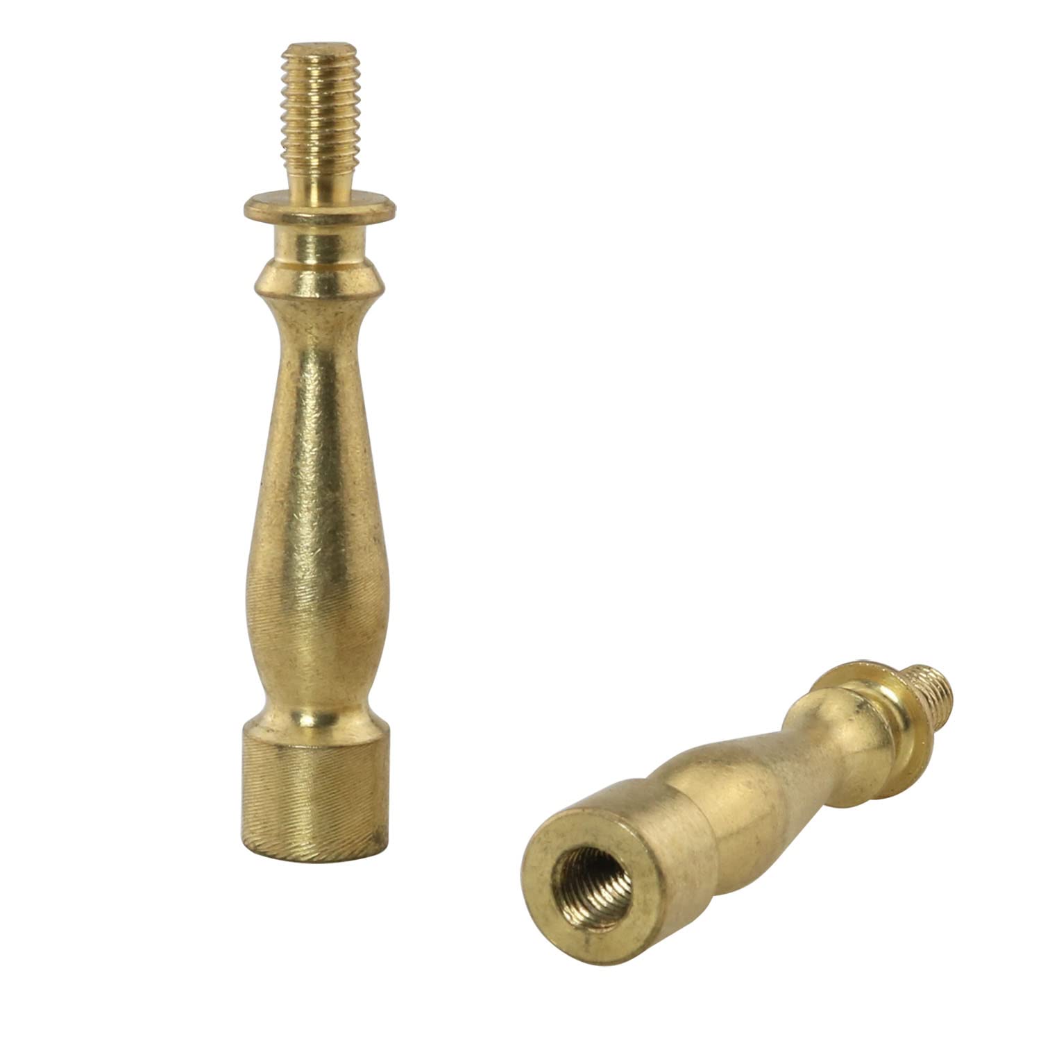 Dgbrsm 2Pcs 2'' Turned Brass Lamp Shade Risers For Washer Type Lamp Shades