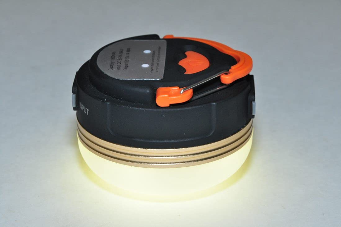 G & F 2 in 1 LED Lantern, Rechargeable Power Bank, 180 Lumens, Portable, White, Model 13027