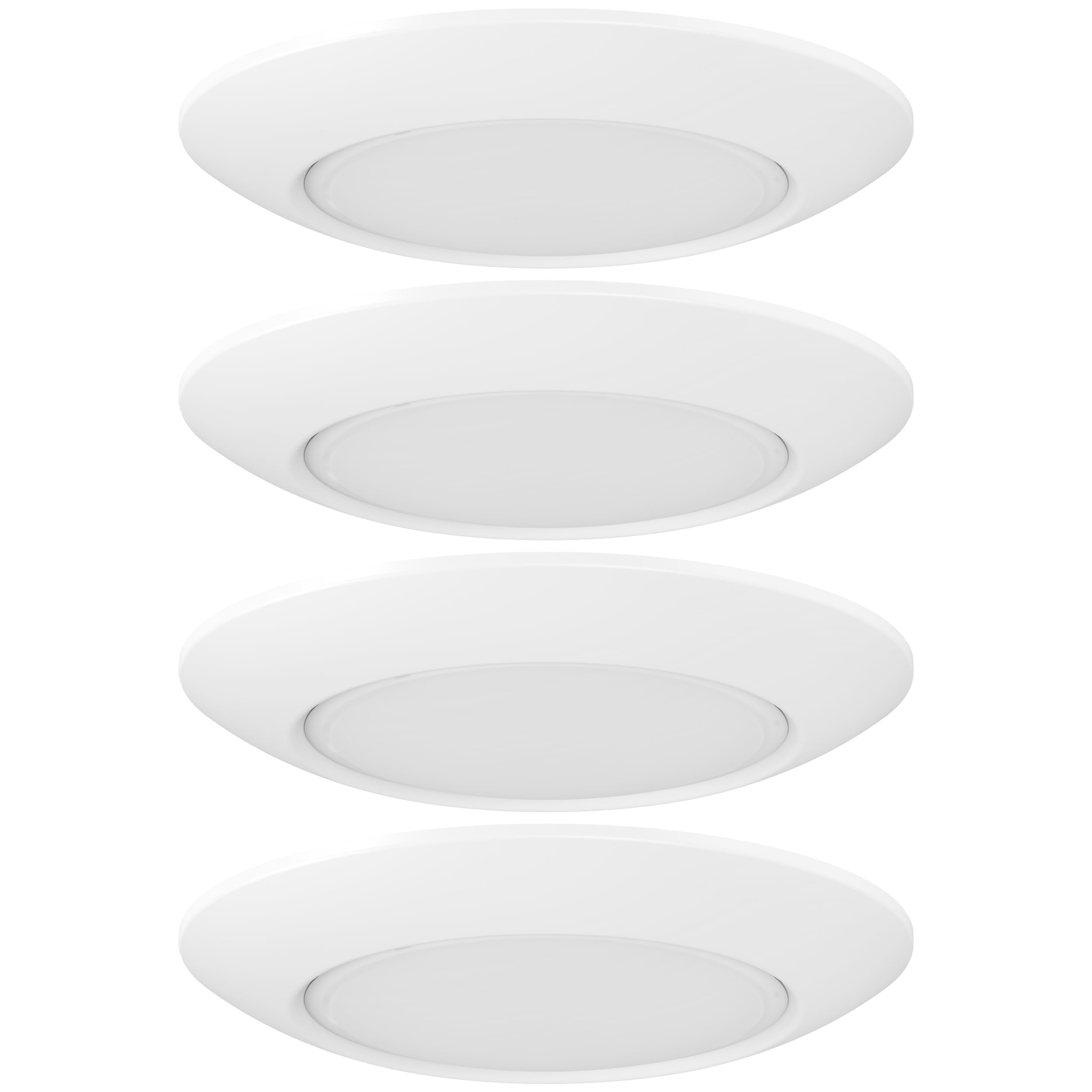 Getinlight 9-Inch Led Disk Lights, Dimmable Surface Mount, 5 Color Temperature Selection, 4-Pack, Matte White, Etl Listed, In-03