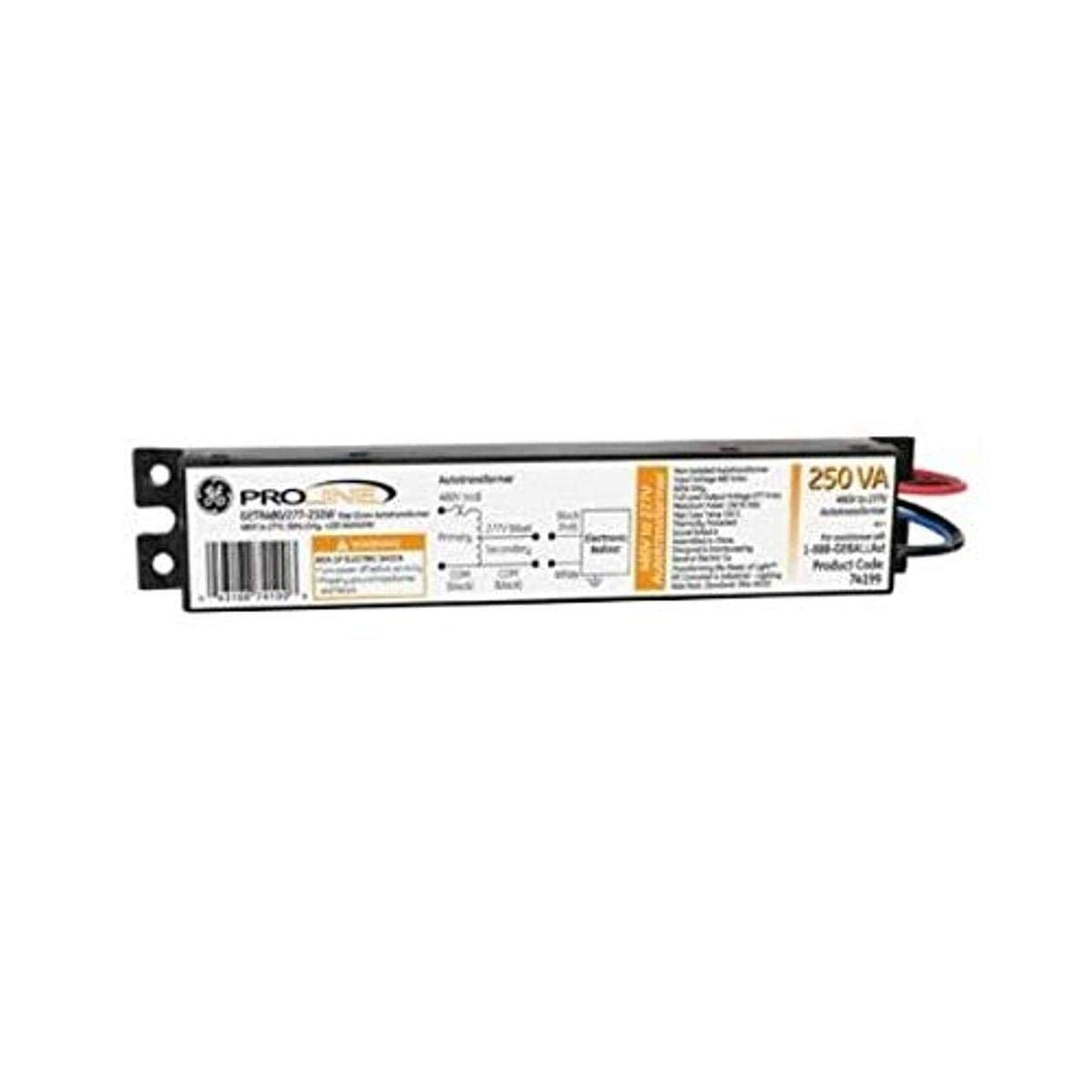 GE ProLine T5 Magnetic Fluorescent Ballast, 250W, 480/277 or 347/200V, Compatible with F54T5/HO, Black, Model 741