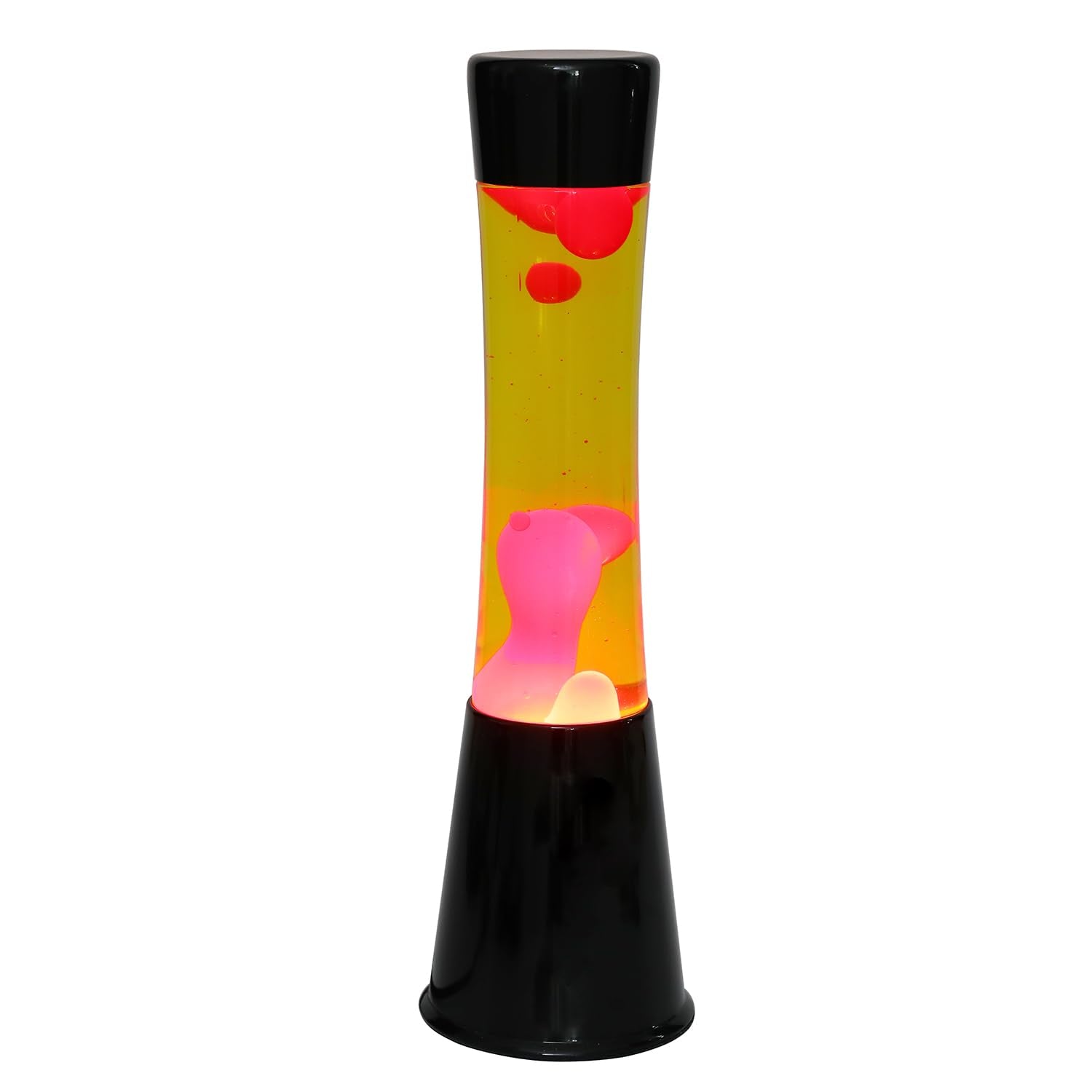 ITOTAL - Lamp with Internal Movement of Colored Bubbles/Colorful Flow and Hypnotic Wax 3.74 x 15.74 in/with US Plug (Yellow & Re
