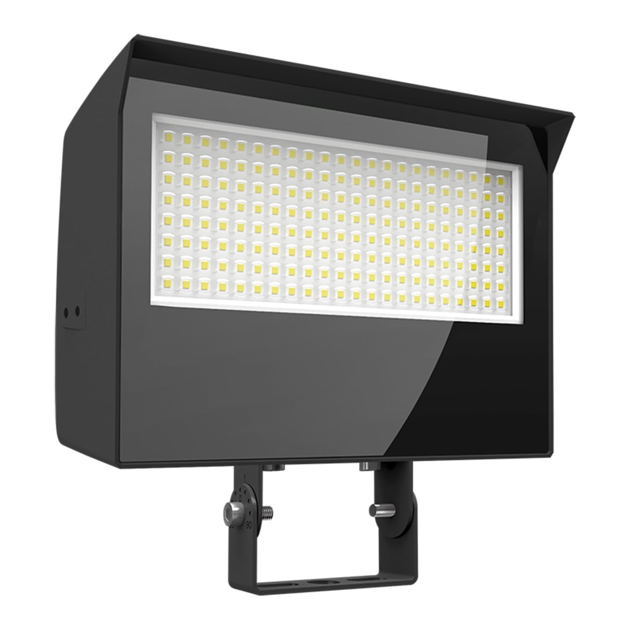 Rab Lighting Rab X22 4-Way Dusk To Dawn Led Flood Light, Selectable 3000K/4000K/5000K, Adjustable 50W/60W/70W/80W, 55/75/90 Beam