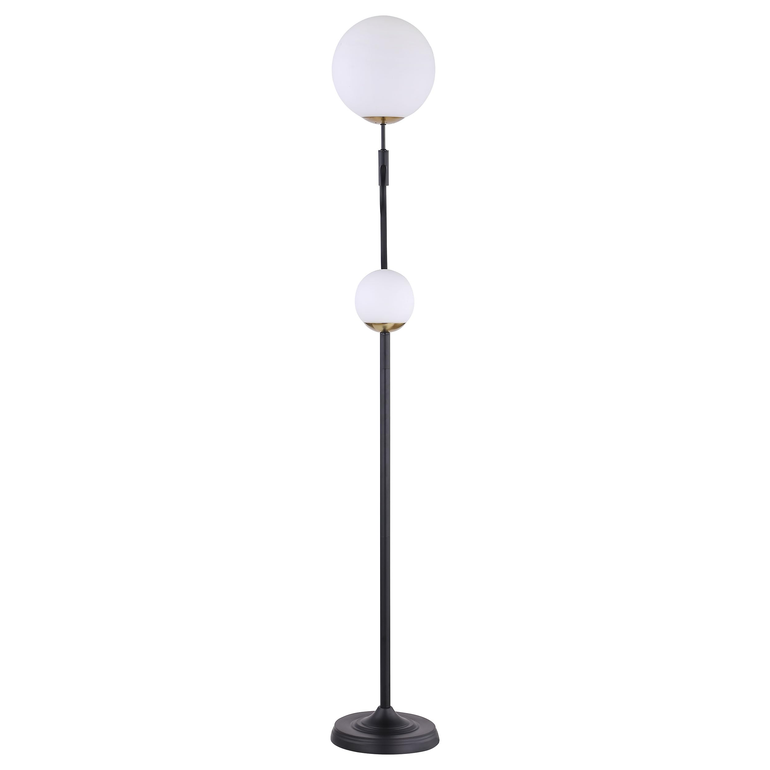 Coaster Home Furnishings Dacki 69-Inch Dual Spherical Bulb Metal Floor Lamp Black