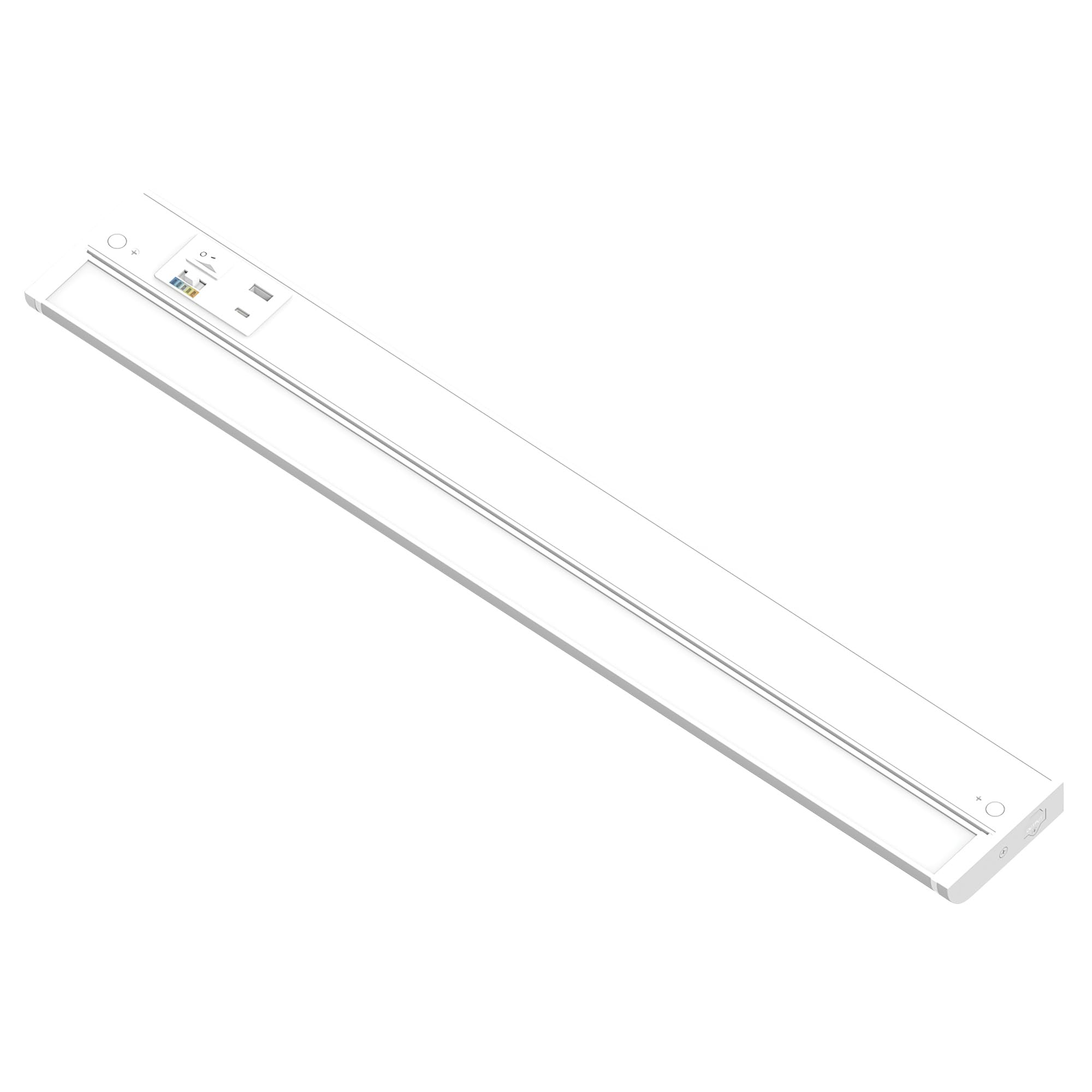 Nora Lighting NUDA-24TWMPW/USB LEDUR 120V Adjustable LEDUR Under Cabinet with Selectable CCT (27K/30K/35K/40K/50K), USB A + C Po