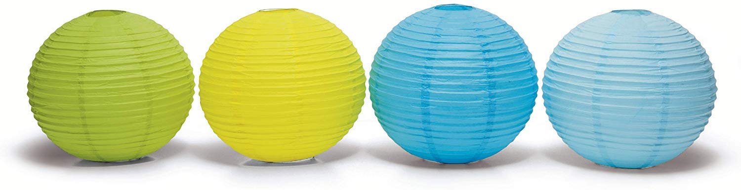 Weddingstar Round Paper Lantern, 12 , Candy Apple Green