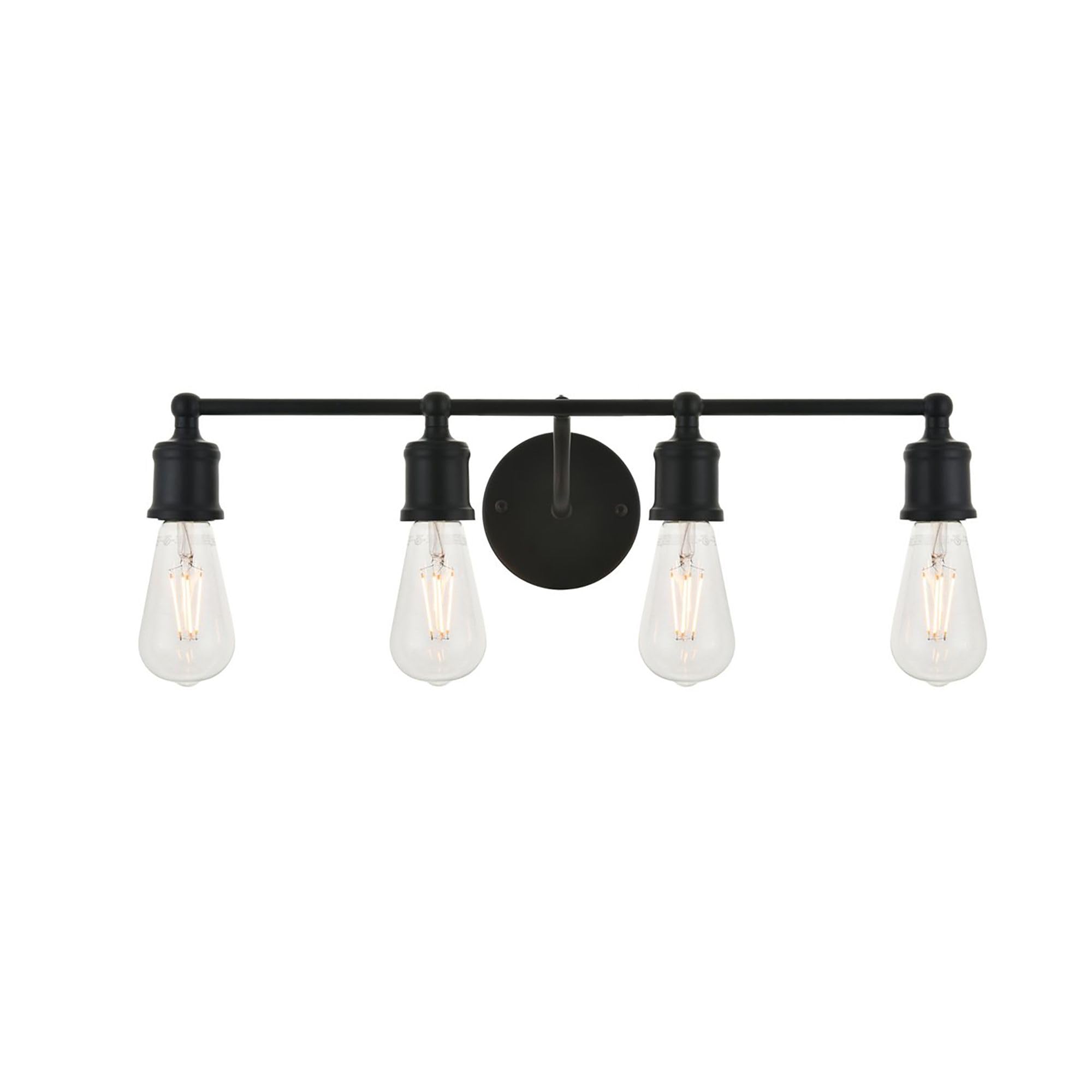 Elegant Lighting Living District Indoor Modern Home Decorative Bright Ceiling Serif 4 Light Black Wall Sconce