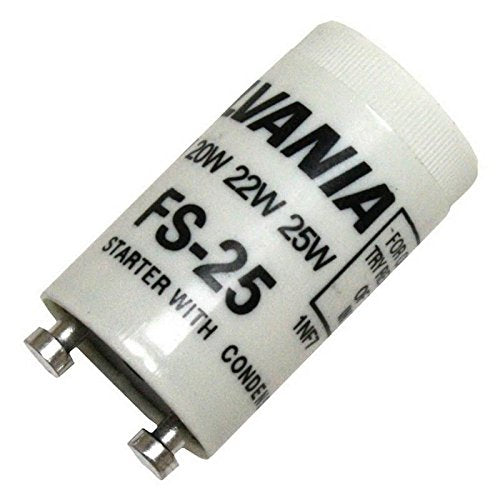 Satco FS/25 25W Fluorescent Starter, High Efficiency, Reliable Performance