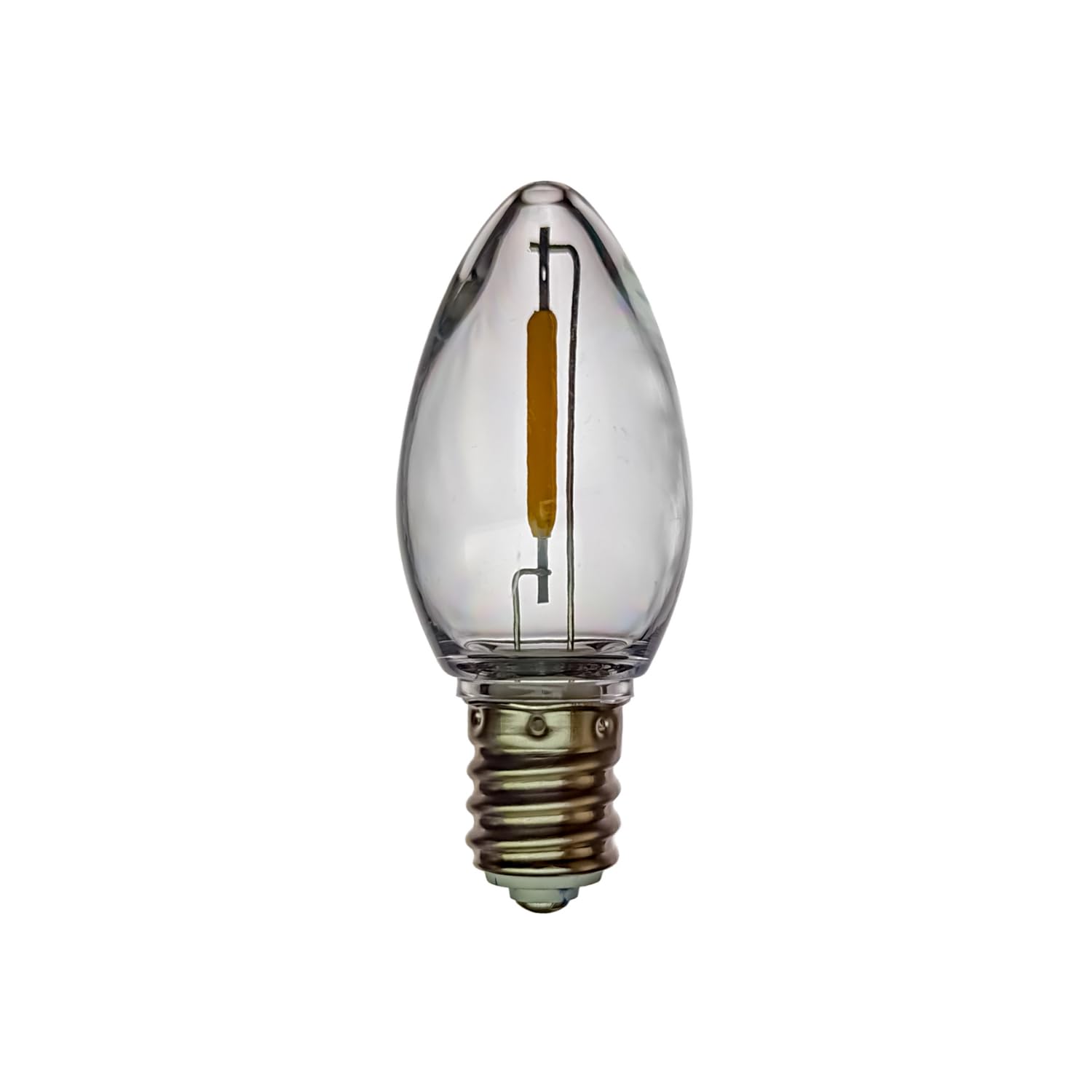 EZLS C7 Warm White Colored LED Filament Plastic Bulb