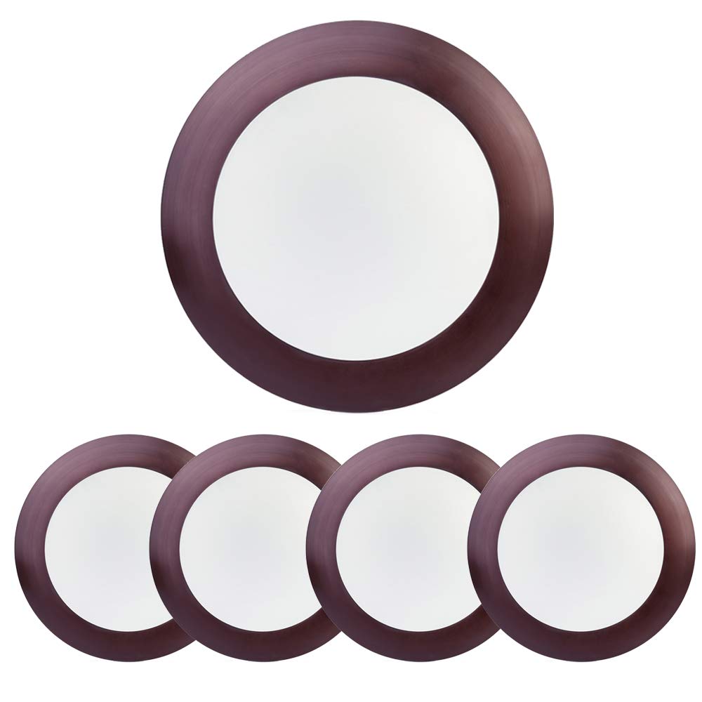 Ecoeler 6 Dimmable Led Disk Light Fixture, 16.5W, 1000Lm, 5000K Daylight, Bronze Aluminum, Flush Mount, 4
