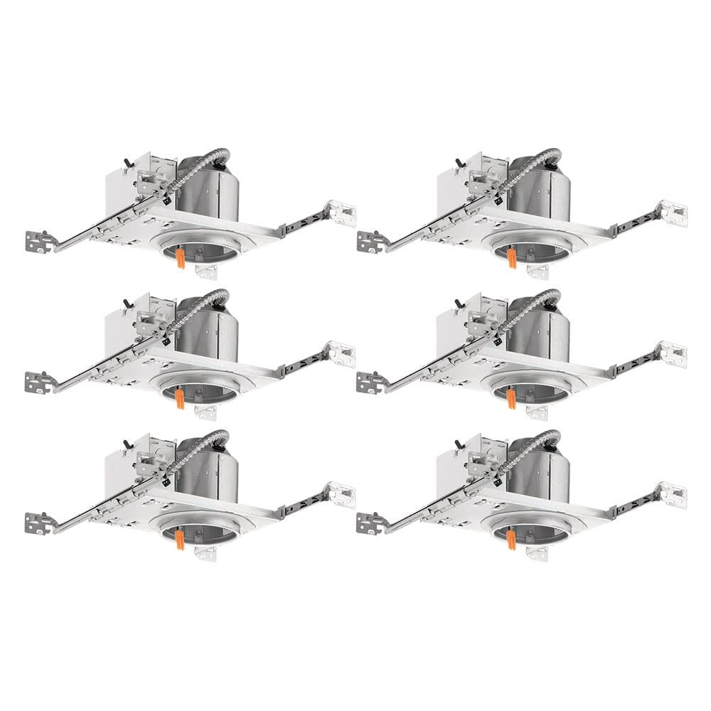 Juno 4 Quick Connect Housing for LED Recessed Lights for New Construction, IC Rated, Air-Loc Sealed LED Recessed Light Housing, 