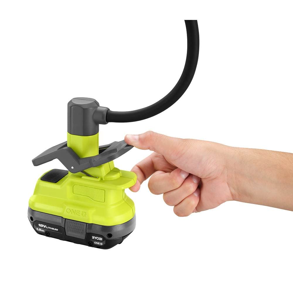 RYOBI 18V ONE+ Cordless Flexible LED Clamp Light PCL665 - Green, Plastic, Versatile Lighting Solution