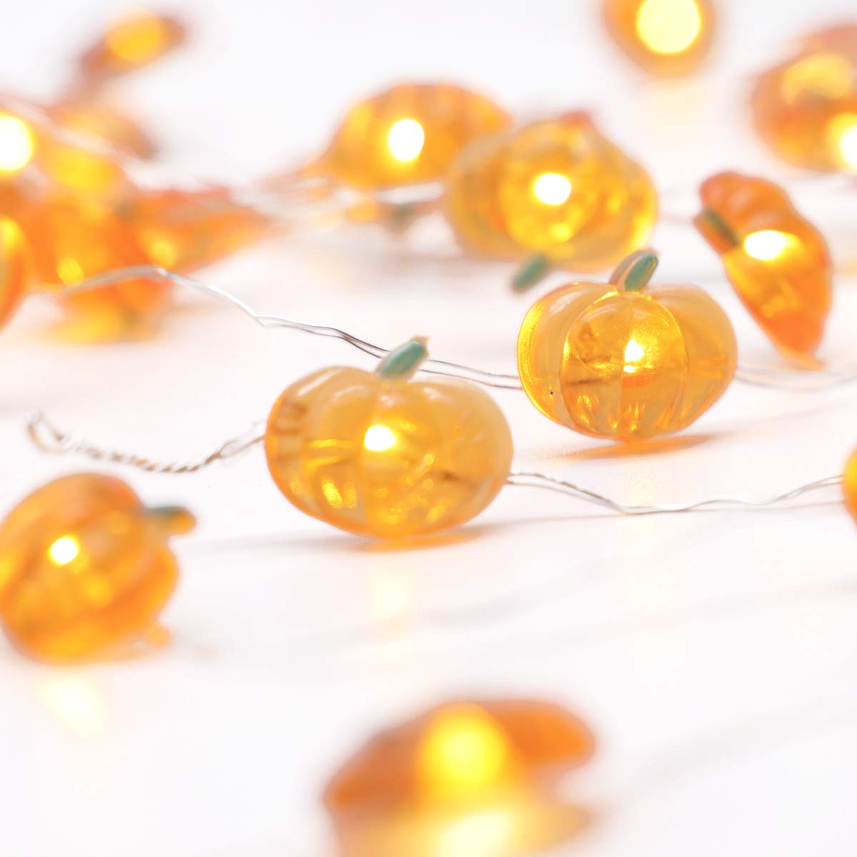 Miya Life Fall Fairy Lights Cute String Lights With Thanksgiving Decor Fall Garland With Lights Battery Operated For Fall Lights Indoor Decoration (Pumpkin Fairy)