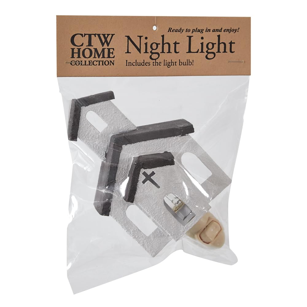 CTW Home Collection Church Night Light, 6-inch Height, White, Plastic, Model 370971