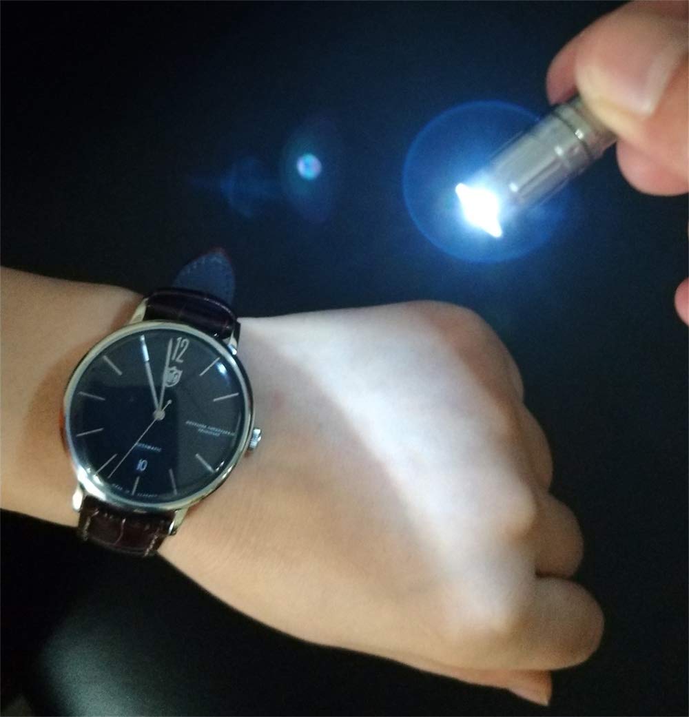 2 Pack Smallest Keychain Flashlight Micro Mini Small Tiny Led Flashlight Bright Key Ring Light Torch For Edc Emergency Dog Walki