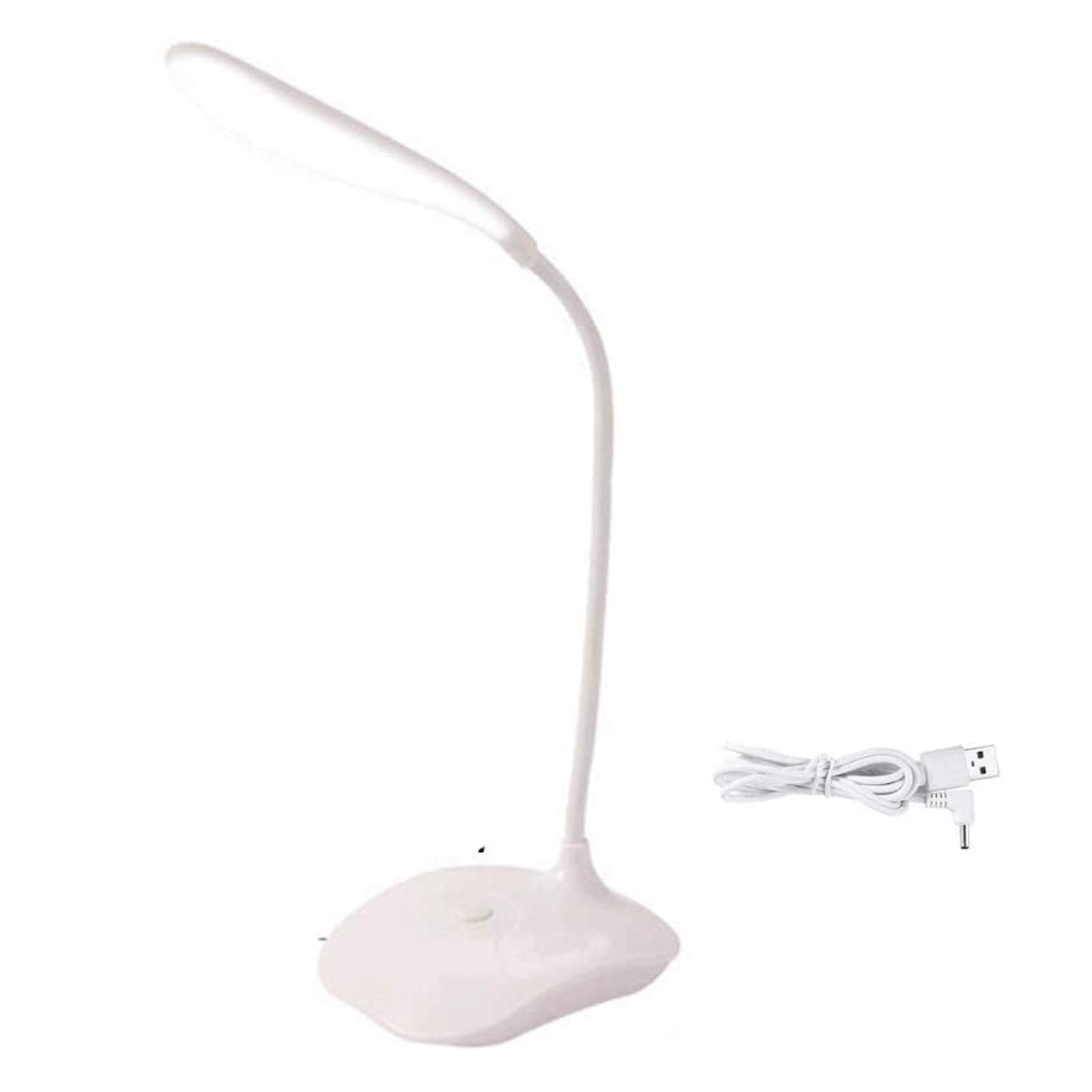 Led Table Lamp,Portable Eye-Protected Flexible Gooseneck Small Desk Lights For Dorm Study Office Bedroom-Usb Or 3 Aa Batteries P