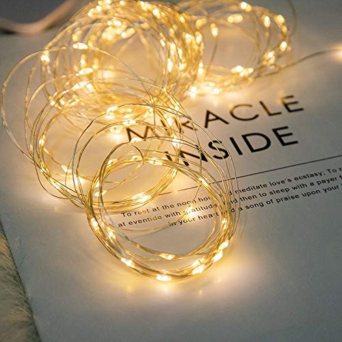 12-Pack Led Fairy String Lights Battery Starry String Lights 20 Tiny Lights On 3.5Ft Silver Wire For Diy Wedding Centerpiece, Mason Jar Craft, Christmas Tree, Garlands, Party Decoration (Warm White)