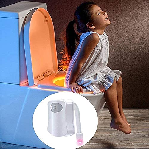 BSASHF Toilet Night Light - Motion Activated LED, 16 Color Options, Plastic, 3 PCS