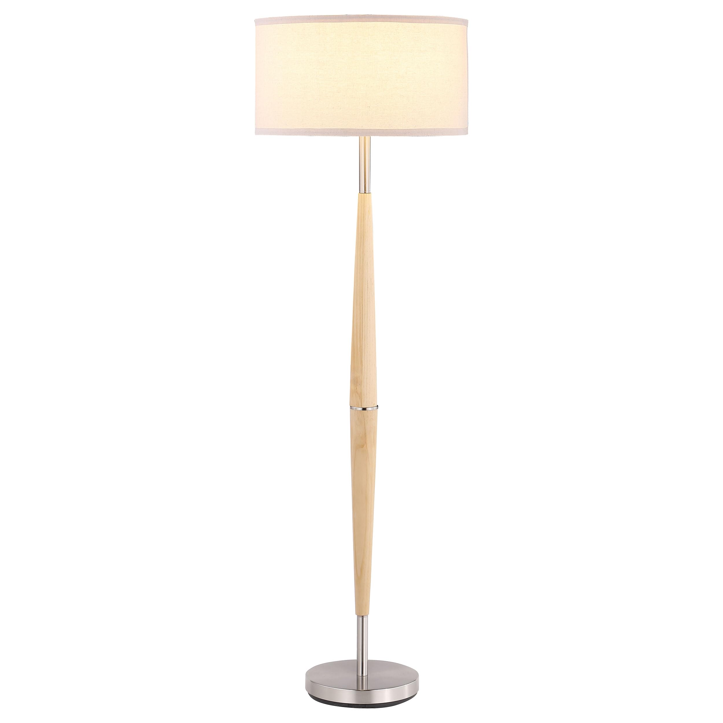 Coaster Home Furnishings Flanary 58-Inch Drum Shade Tapered Floor Lamp Natural