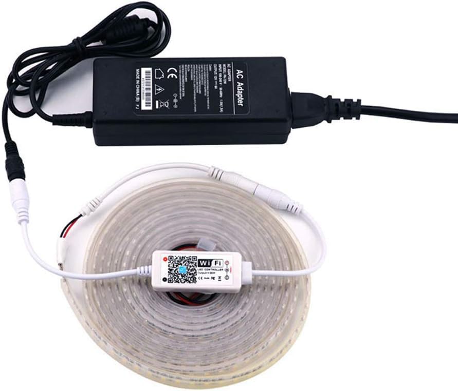 Goldwin Smart Led Light Strip Controller, Wifi/Bluetooth, 5050/2835, Pack Of 3, White, Model Zj-Mw-S, Compatible With Alexa/Google Home/S