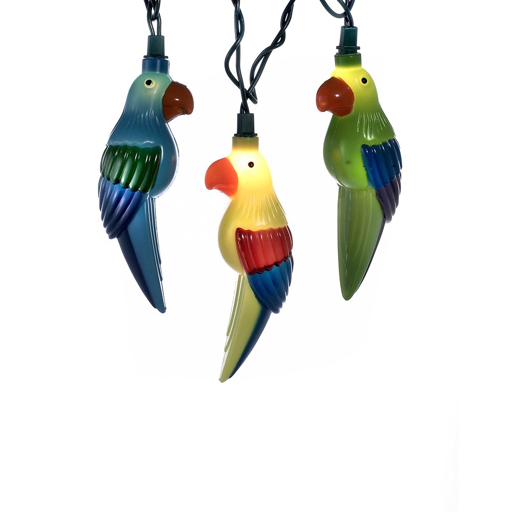 Kurt Adler Ul 10-Light Parrot Light Set
