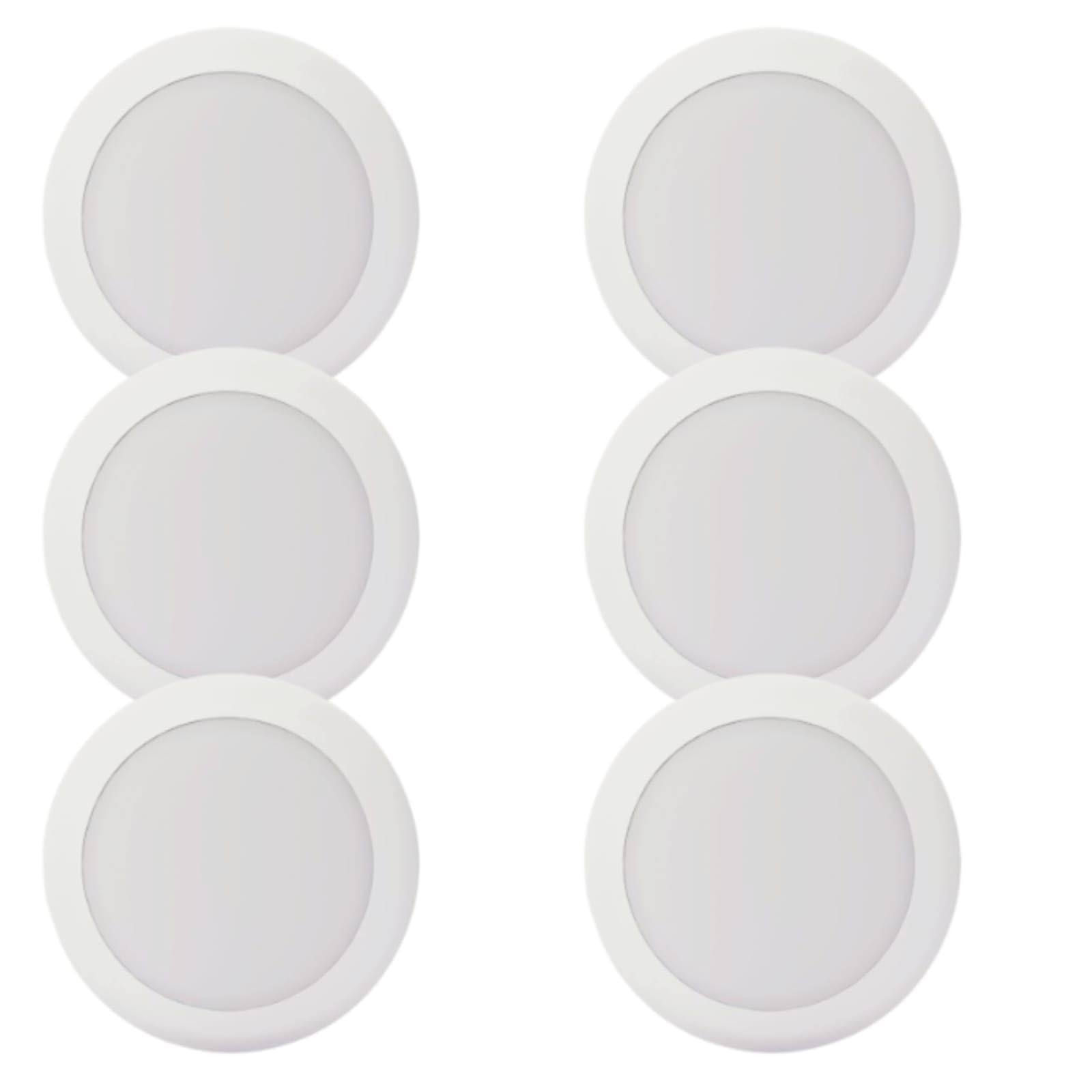 Lunabode Led 7.5&quot; Flush Mount Ceiling Light, 16.5W, 4000K, Wet Location