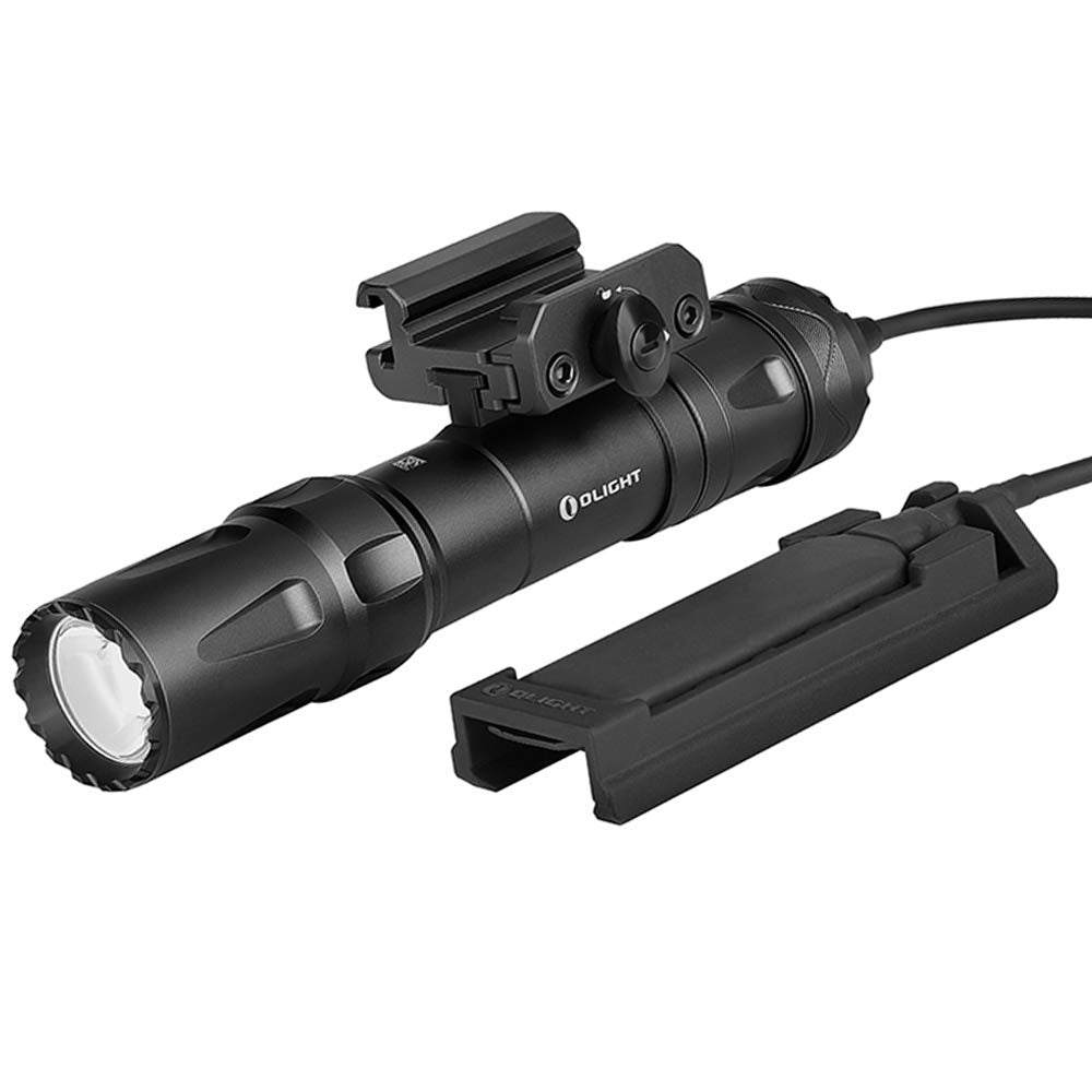 OLIGHT Odin 2000 Lumens Picatinny Rail Mounted Rechargeable Tactical Flashlight with Remote Pressure Switch, 300 Meters Beam Dis