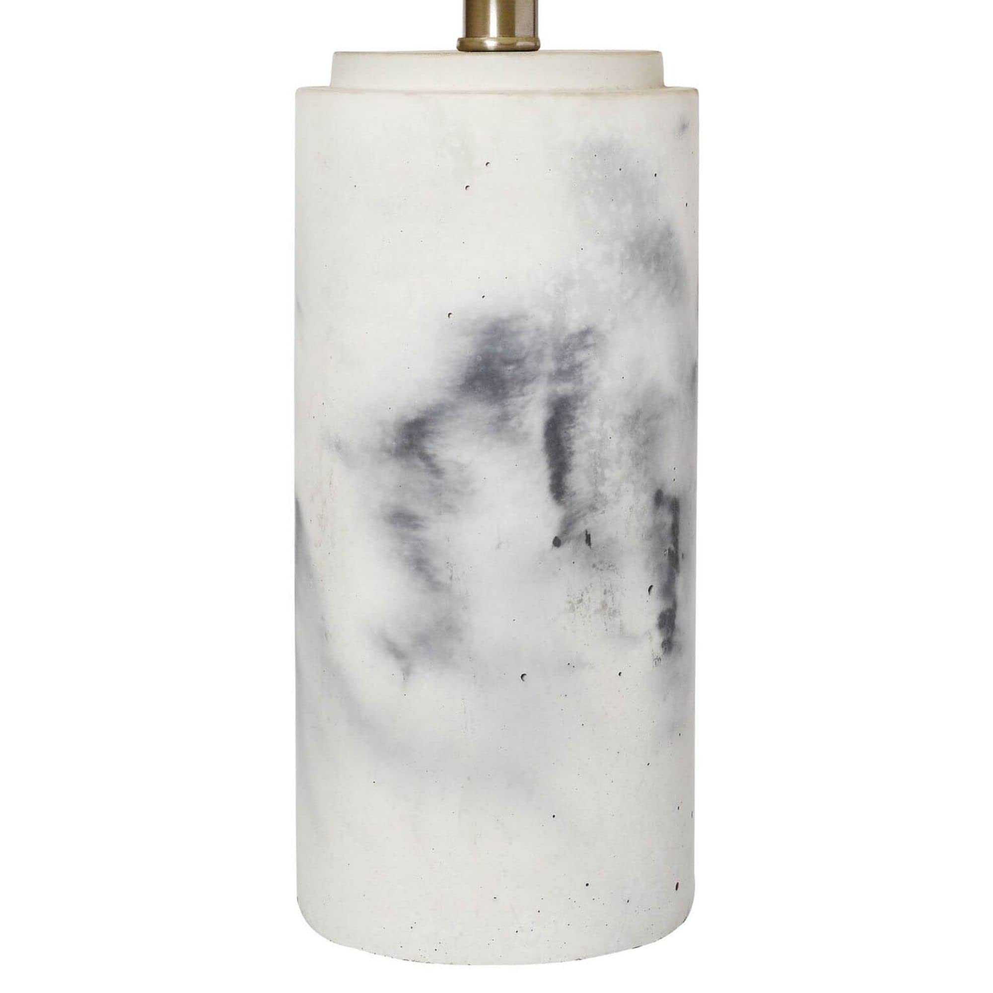 Lalia Home Modern Marbleized Table Lamp With White Shade - Elegant Marble/White Design