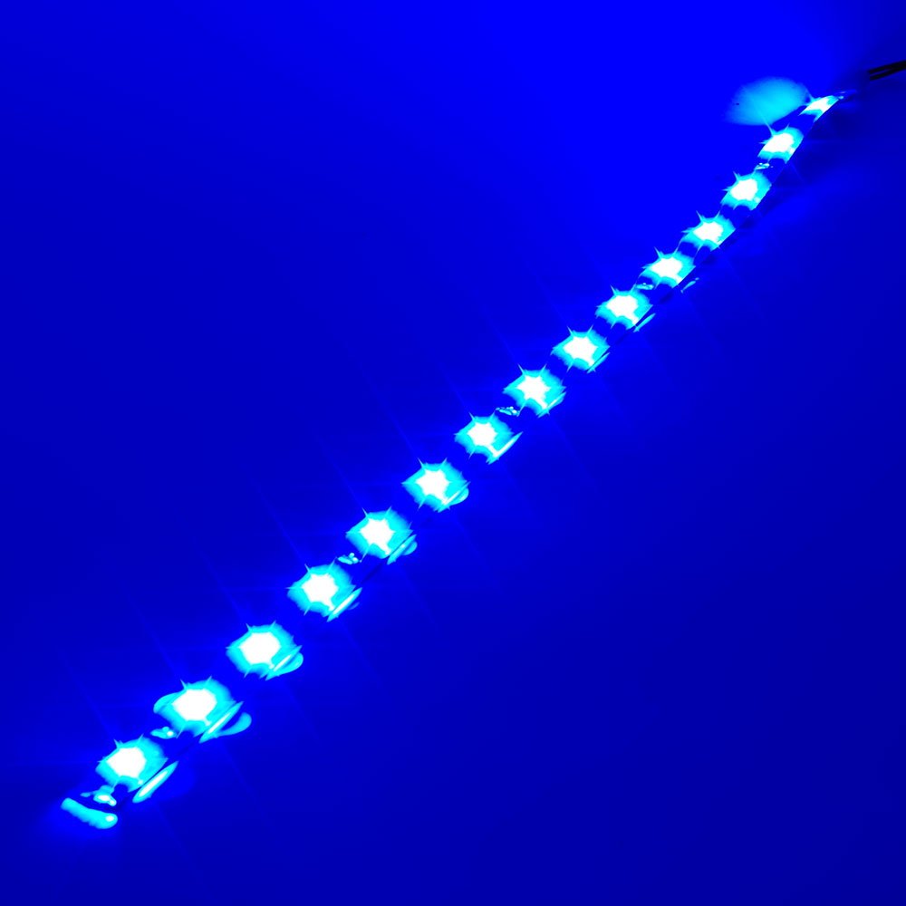 Hyada Dc 12V Waterproof 1Ft 12 Led Strip Underbody Light With 6 Inches Wires For Motor (Blue,Pack Of 6)